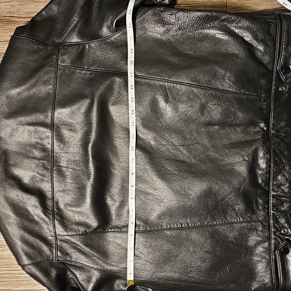 Womens Wilson Leather Experts Collared Leather Bomber Moto Jacket XL - Picture 6 of 10